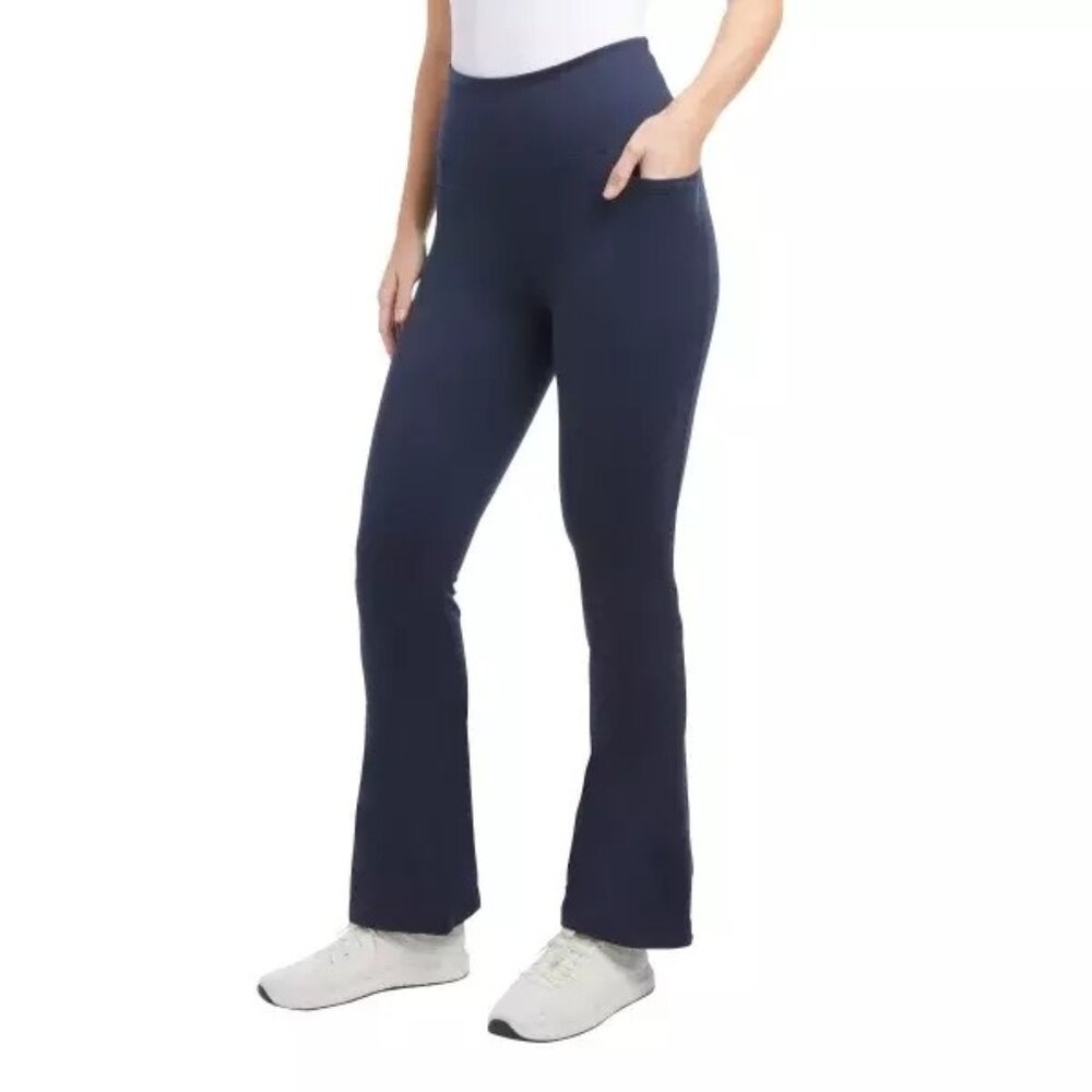 Jockey Women M High Rise Activewear Leggings Non-slip Flare Athletic Yoga Pants
